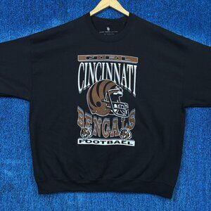 Cincinnati Bengals Football Crewneck Sweater Size XXL